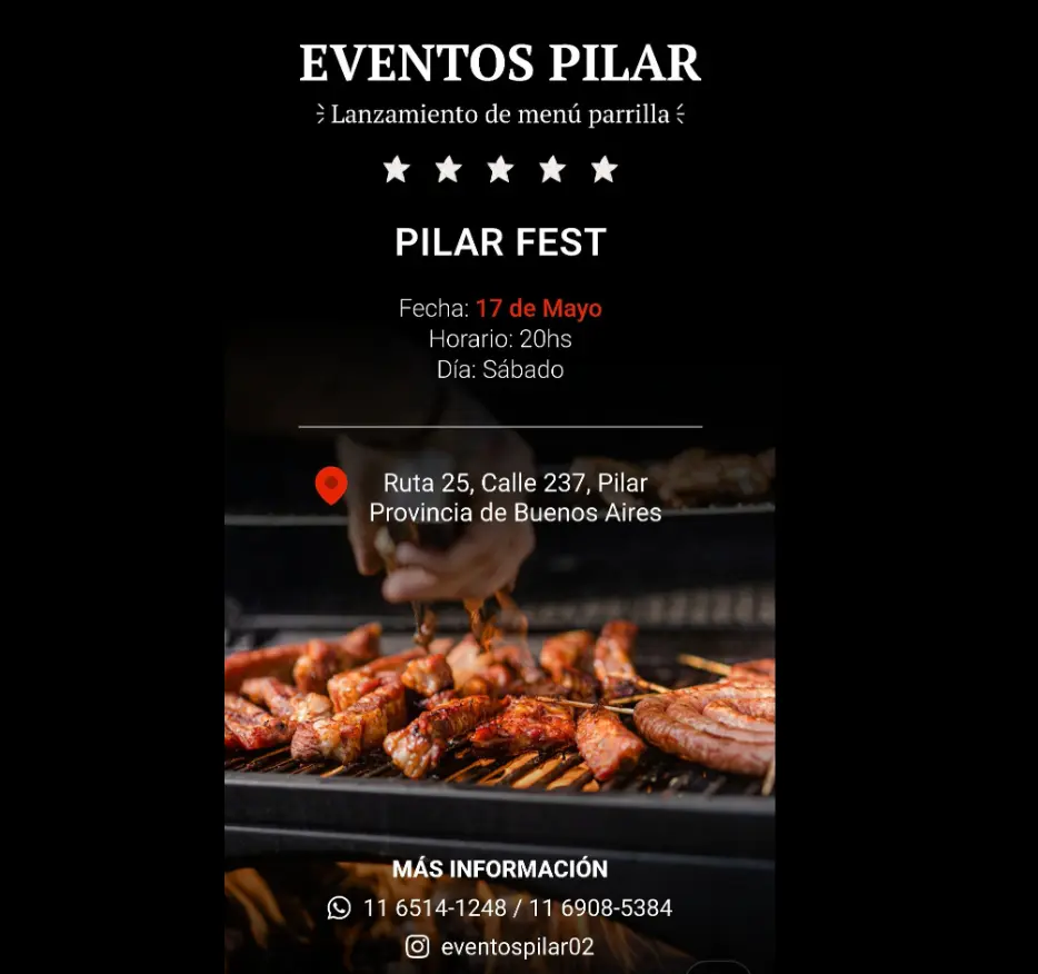 Lanzamiento Menú Parrilla.